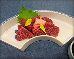 Assorted horse sashimi